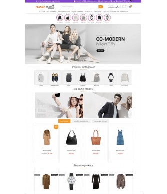 Opencart 3x Fashion v3 Tema Full Paket