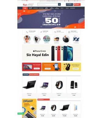 Opencart 3x FlatShop Tema Full Paket